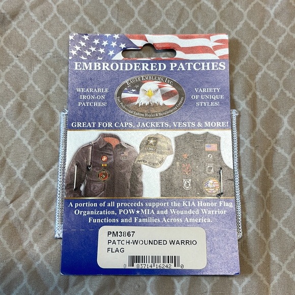 Wounded warrior embroidered patch - Picture 3 of 3